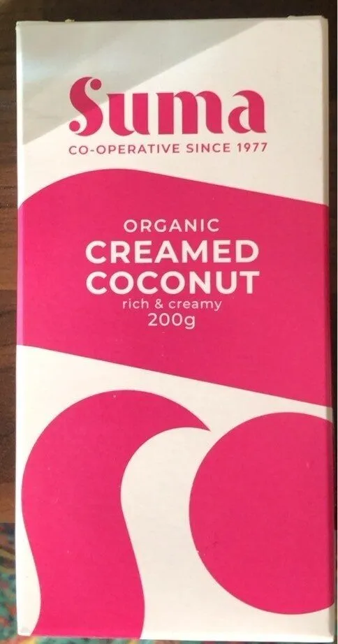 Organic creamed coconut