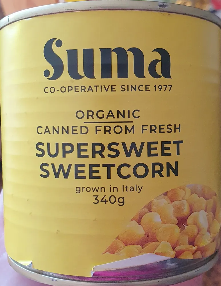 Organic Supersweet Sweetcorn