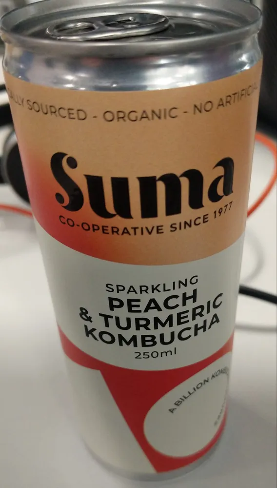 Sparkling Peach & Turmeric Kombucha