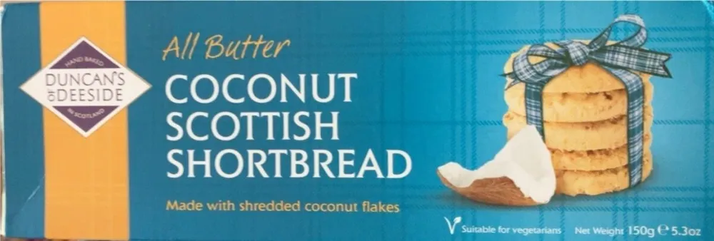 Coconut scottish shortbread