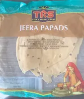 galettes au cumin Jeera Papadums