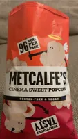 Metcalfe’s Cinema Sweet Popcorn