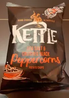 Sea salt and crushed black peppercorns potato chips