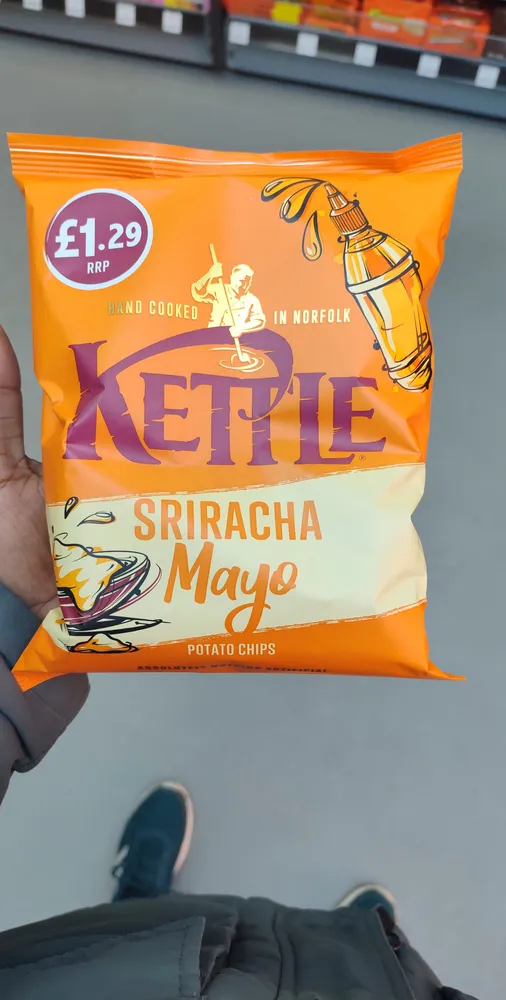 Kettlle chips siracha mayo