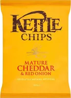 Patatas fritas sabor queso cheddar y cebolla roja