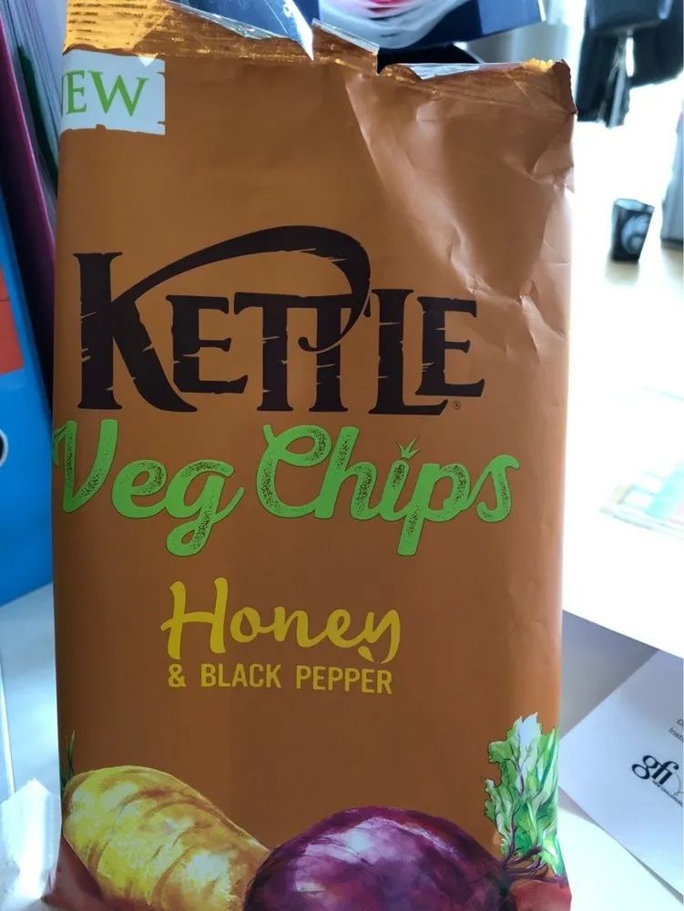 Chips vegetales con miel y pimienta negra bolsa 100 g