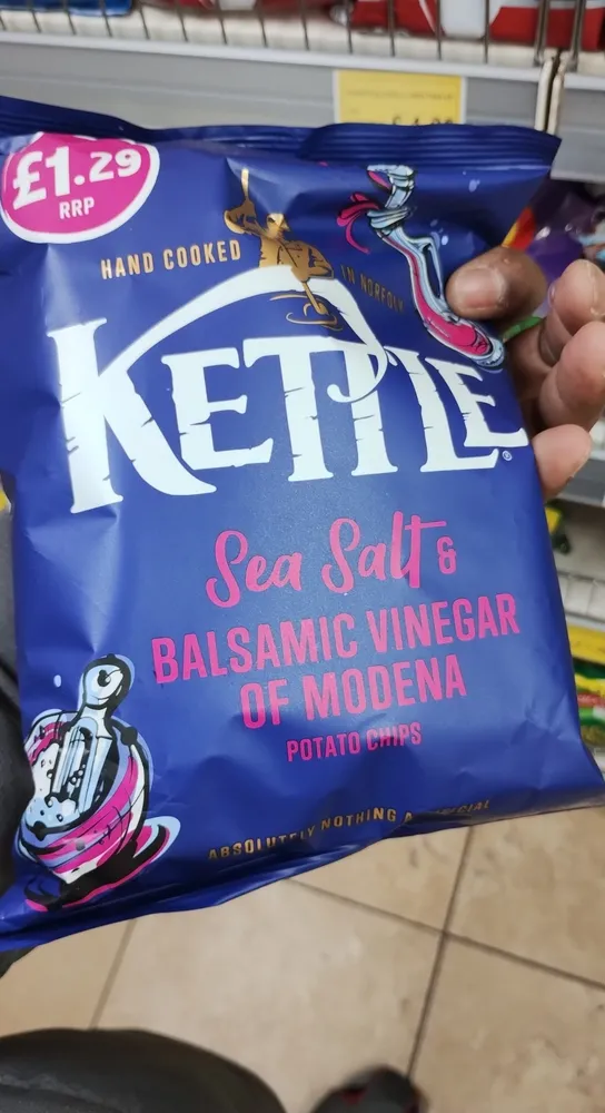 Kettle Chips Salt and Balsamic Vinegar of Moderna