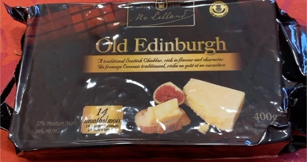 Old edinburgh extra mature cheddar cheese
