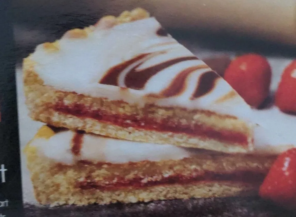 Iced Bakewell tart