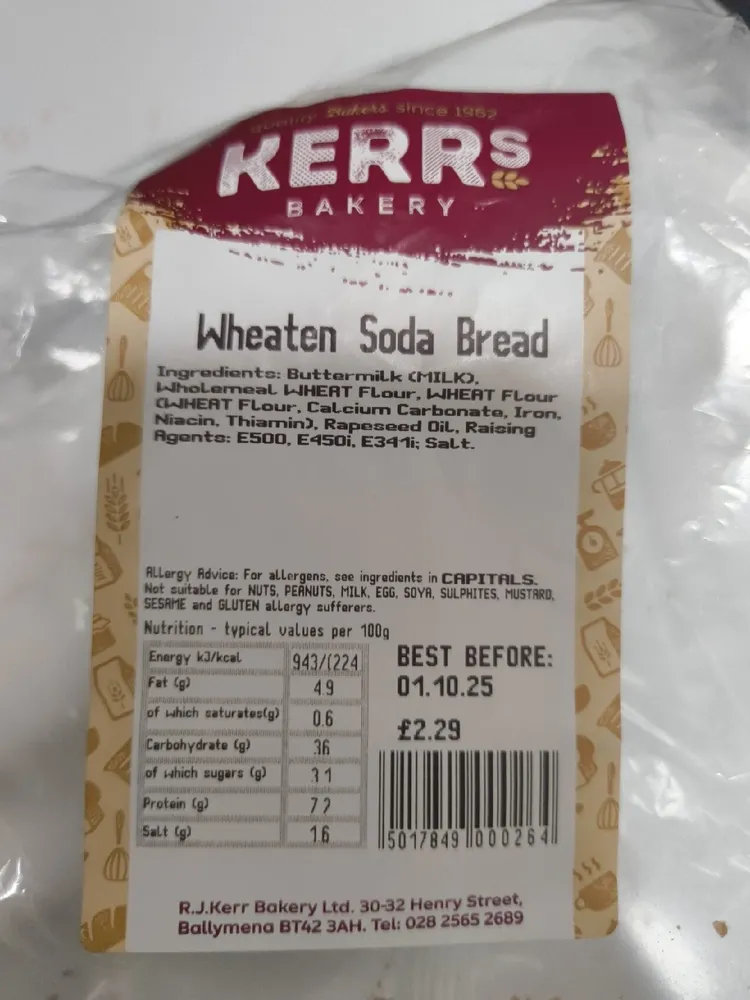 Wheaten Soda Bread