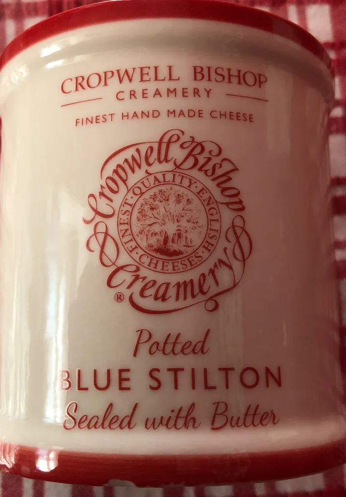 Potted Blue Stilton Sealed with Butter