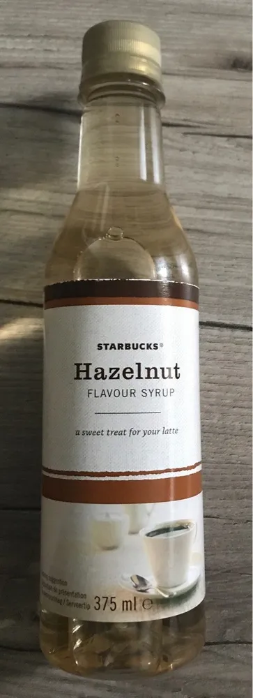 Sirop saveur noisette