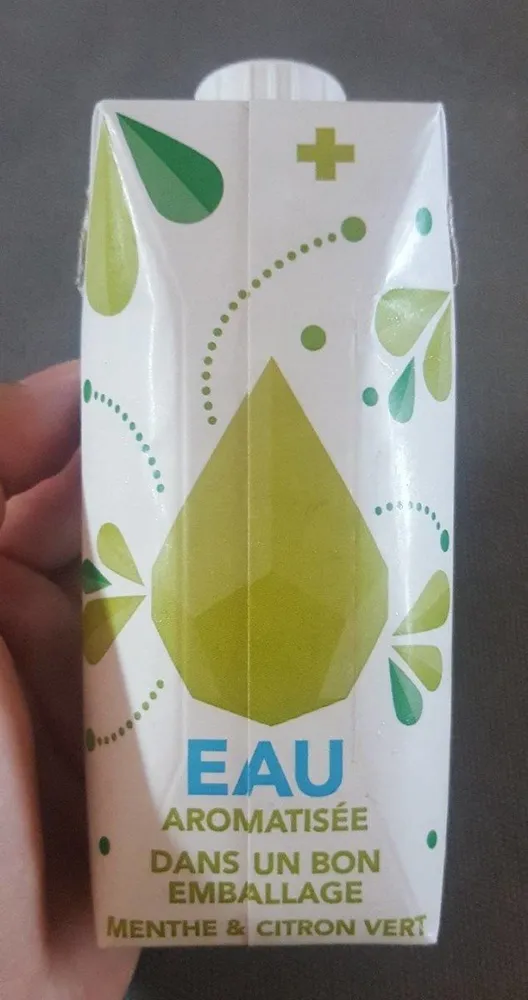 Eau aromatisée menthe citron vert