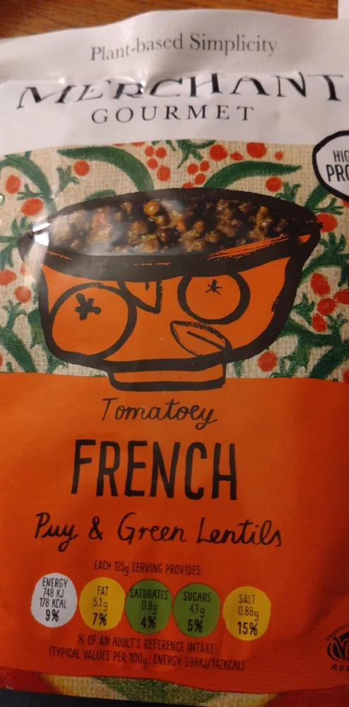 Tomatoey French Lentils