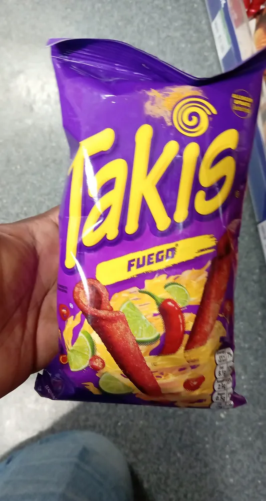 Takis FUEGO® 2.9g 0.5g 0.48 8% BEBEG 8.19 MASONED