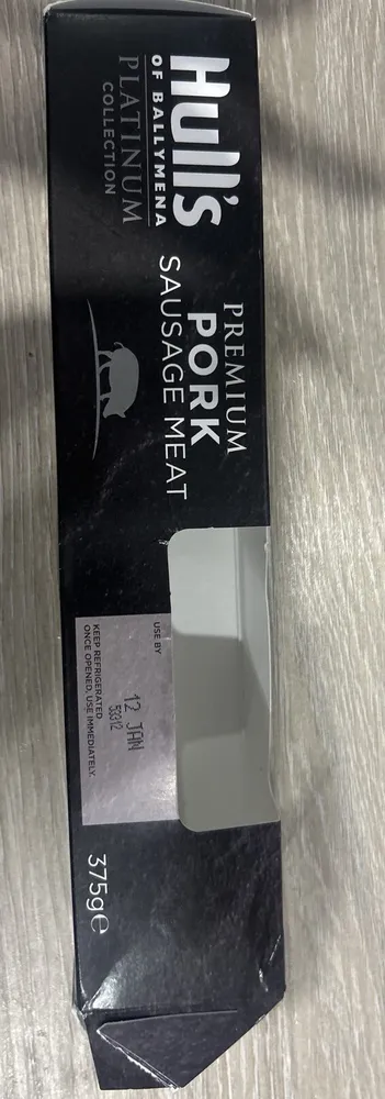 Premium pork sausage meat