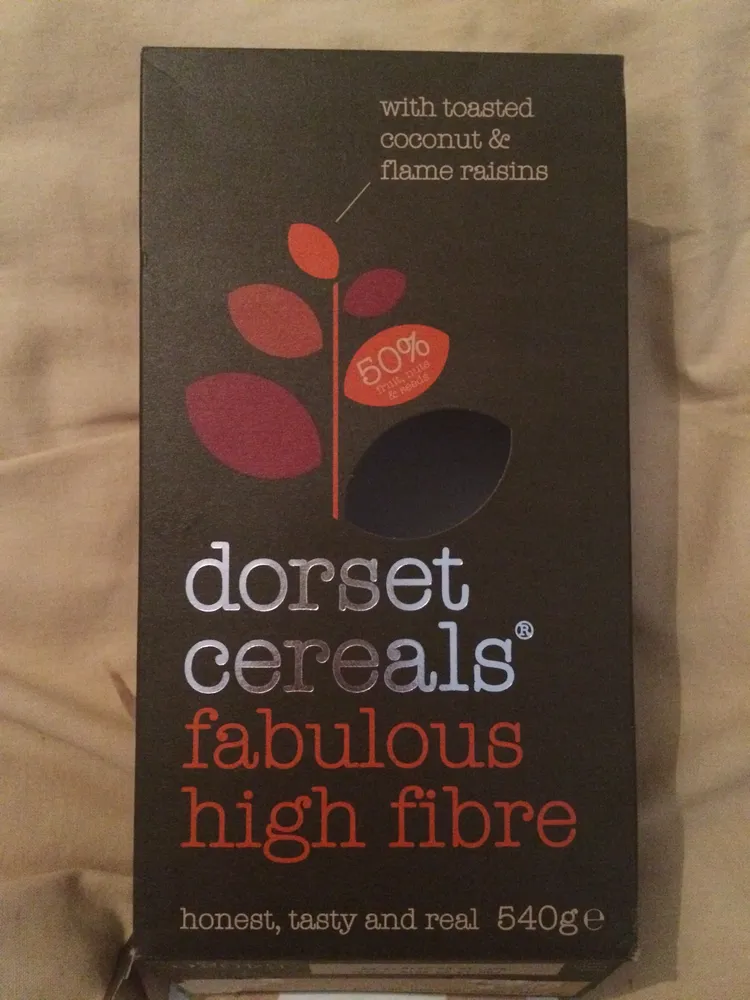 Dorset cereals fabulously high fiber muesli