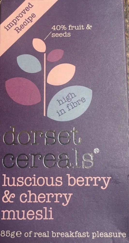 Luscious berry and cherry muesli
