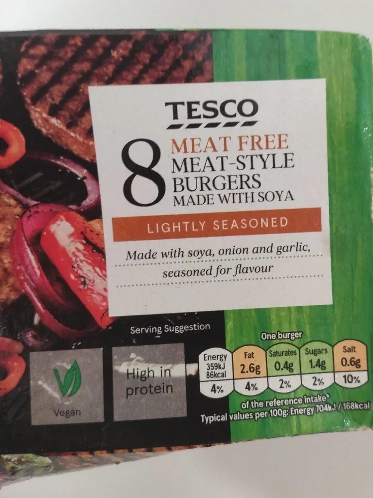 Meat free burgers