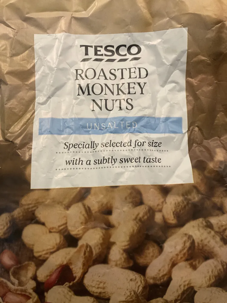 Tesco Unsalted Roasted Monkey Nuts 300G