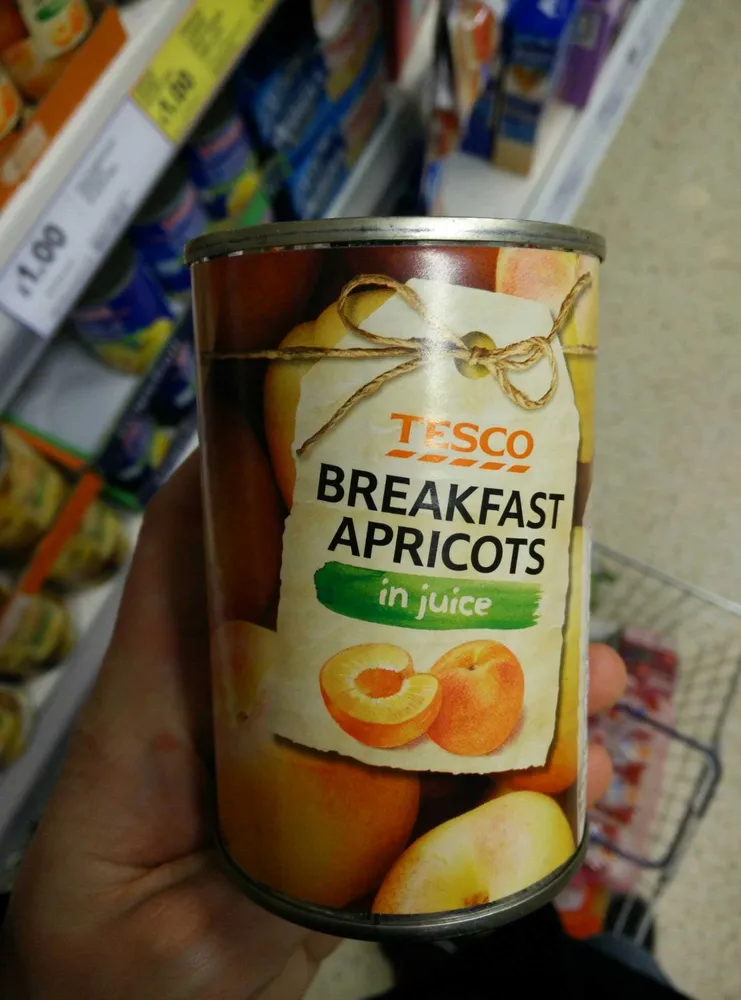 Breakfast apricots in juice