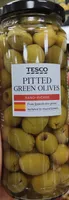 Pitted green olives