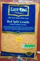 Red Split Lentils (lentejas rojas)