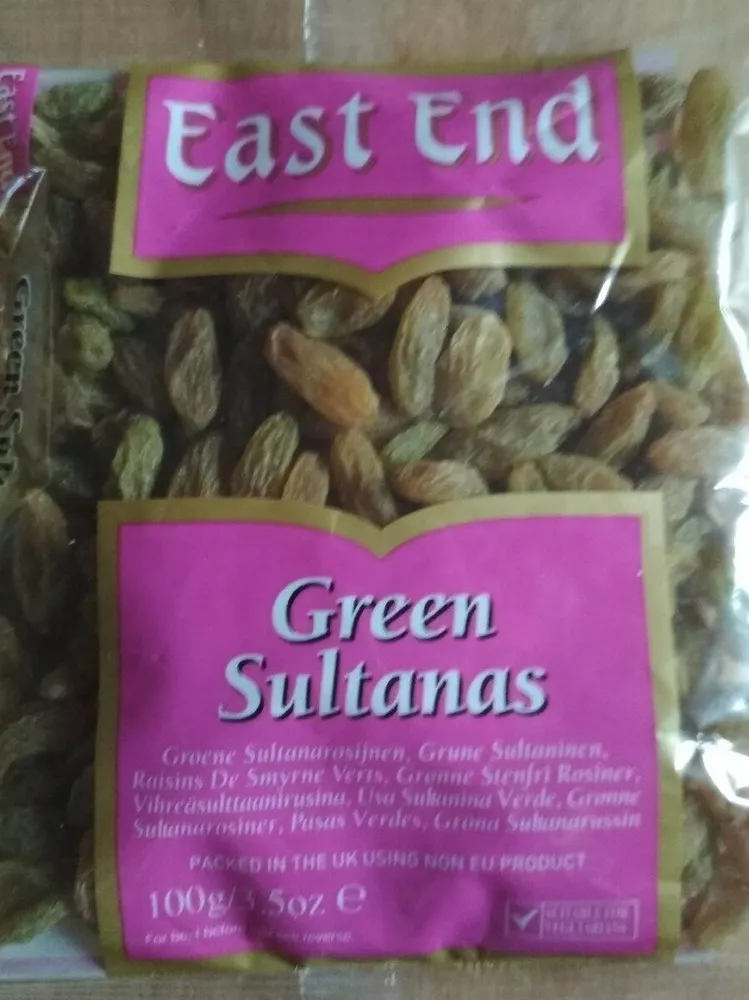 Pasas sultanas verdes