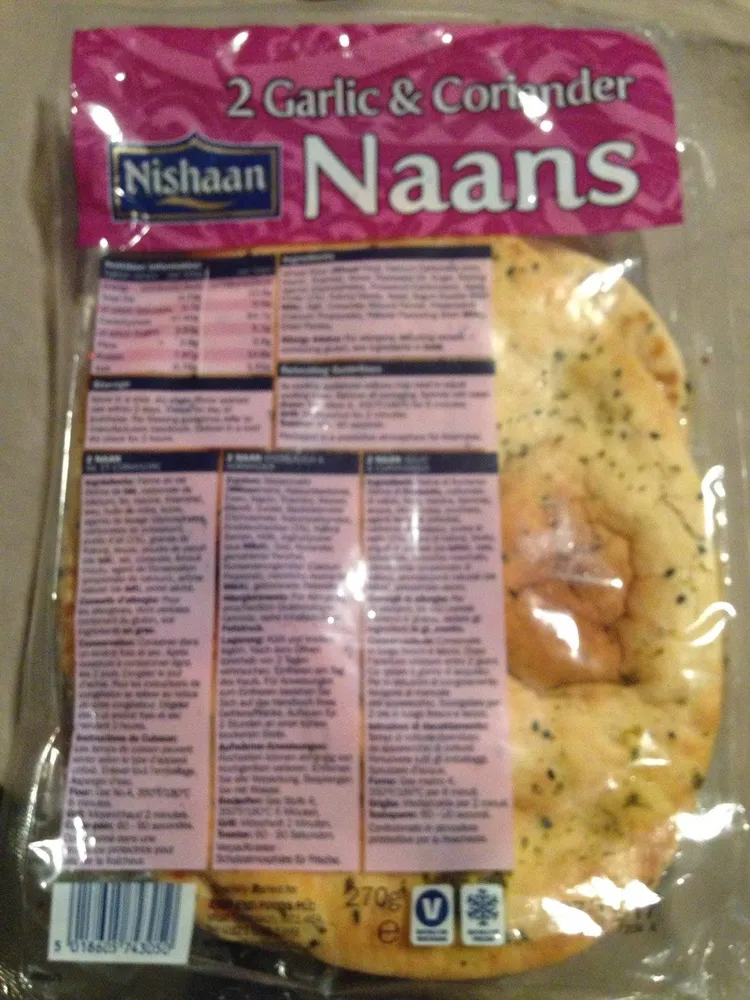 2 Naans Ail Et Coriandre