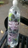 Water within sparkling blackberry