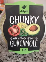 Chunky Guacamole Dip with a Touch of Chilli