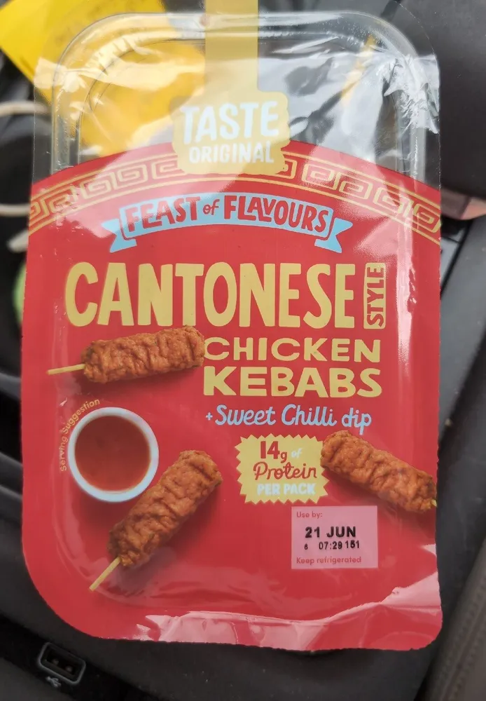 Cantonese Style Chicken Kebabs