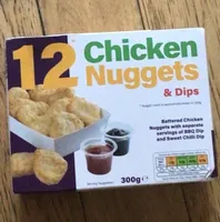 12 chicken nuggets & dips