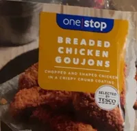 Breaded chicken goujons