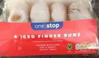 Iced finger buns