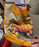 one stop CHEESE BALLS CRUNCHY AND CHEESY