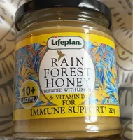 Pure forest honey blended with lemon