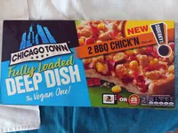 Fully loaded deep dish BBQ chick'n