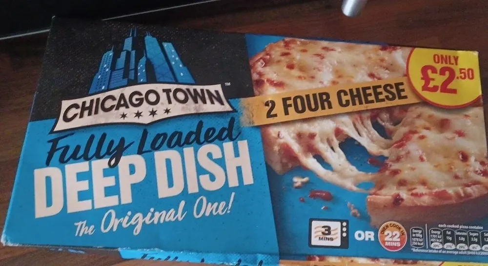 2 four cheese fully loaded deep dish