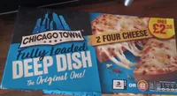 2 four cheese fully loaded deep dish