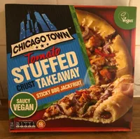 Tomato Stuffed Crust Takeaway Sticky BBQ Jackfruit Pizza