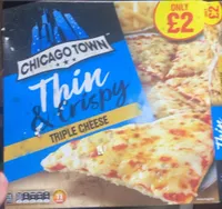 Thin and crispy triple cheese