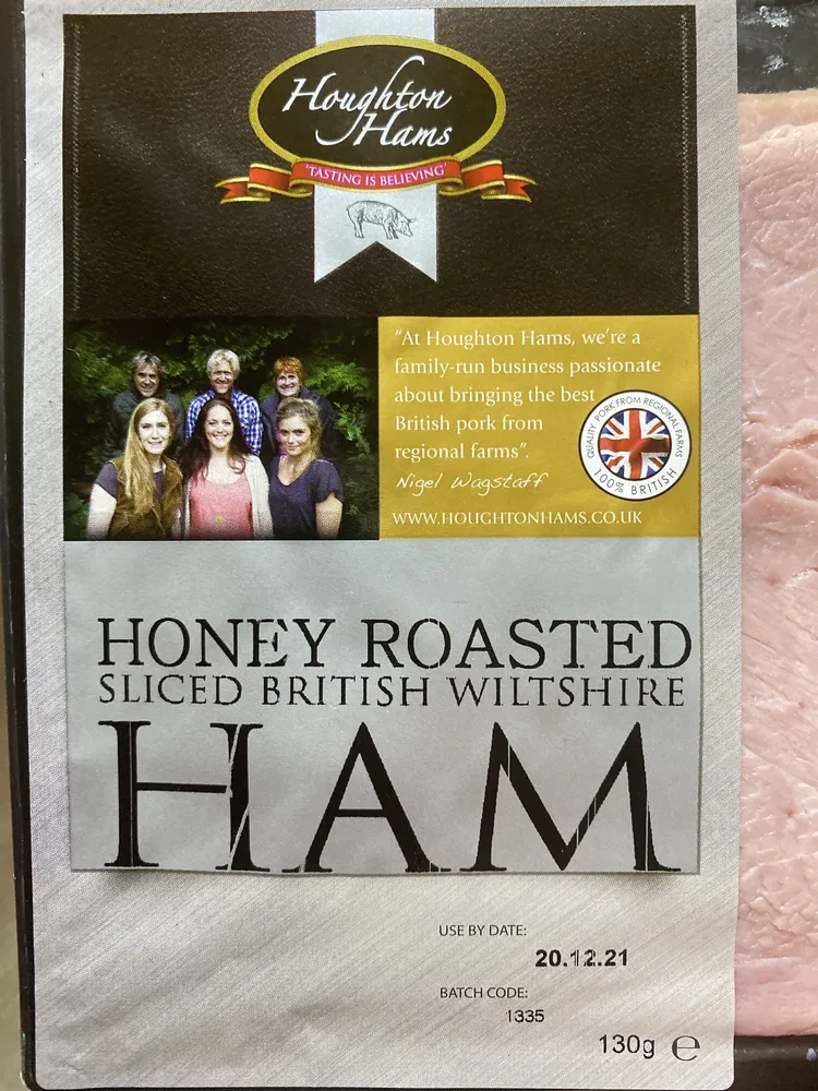 Houghton British Wiltshire Cured Honey Roast Ham