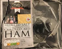 Reduced salt cured cooked HAM