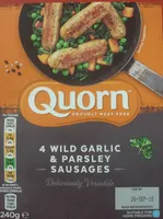 Quorn 4 wild and Parsley sausages