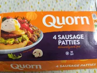 Sausage patties (meat free savoury flavour patties, made mycoprotein)