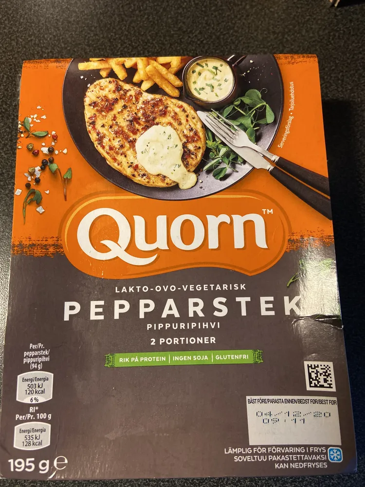 Quorn pepparstek