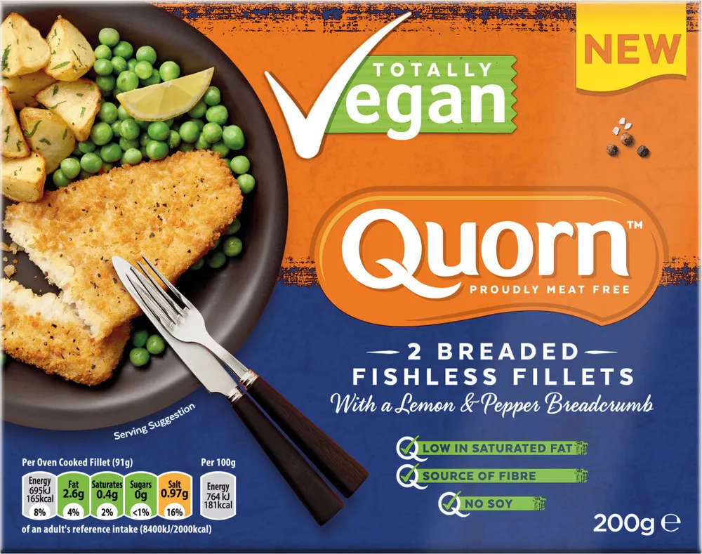 Totally Vegan Breaded Fishless Fillets 2 Pack
