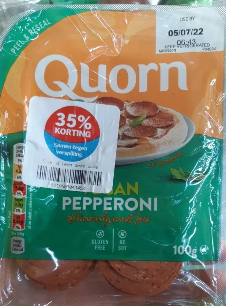 Quorn vegan pepperoni