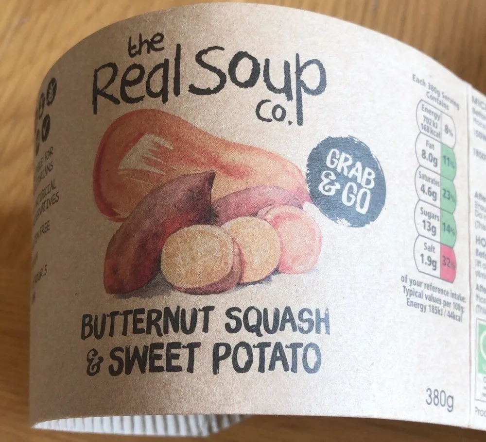 Butternut squash and sweet potato soup